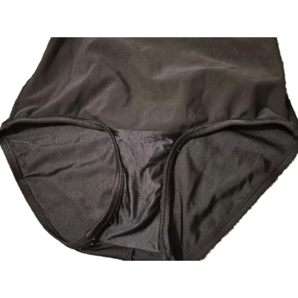 Speedo Black One Piece Swimsuit Size 6 Bathing Swim Team School